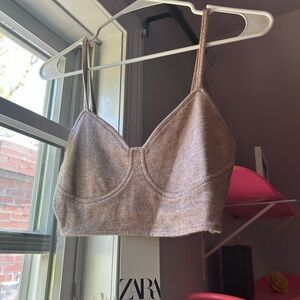 NWT Zara Women's Brown Bralette